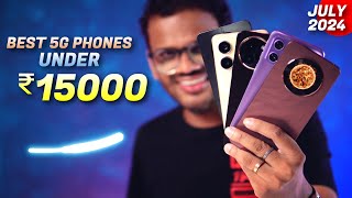 TOP 5 Best 5G Phones Under 15000 in JULY 2024 l Best Mobile Under 15000 [upl. by Calloway]