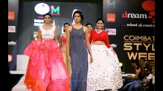 Coimbatore Fashion Show Designer Ms Mahima Sai Priya from DreamzoneCoimbatore Style Week [upl. by Demmahum920]