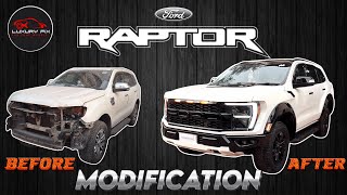 Ford Endeavour to Raptor Conversion at Luxury Fix Mumbai  fordendeavour luxuryfix luxurycars [upl. by Oniger150]