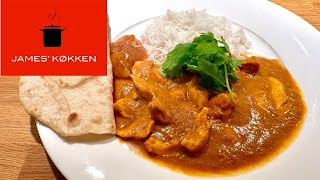 Chicken curry  kylling i karry på indisk [upl. by Anoif155]