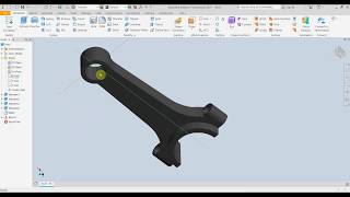 Design a connecting rod in Autodesk Inventor Pro [upl. by Eceirehs]