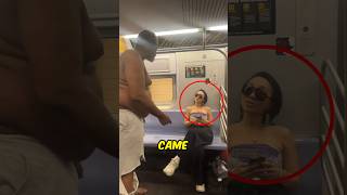 Girl Gives a Foot Massage to a Stranger on the Subway 😲 [upl. by Ayom117]