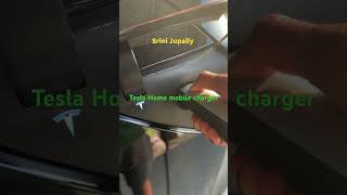 Tesla home mobile charger tesla mobilecharger shorts blog vlog [upl. by Aihsei]