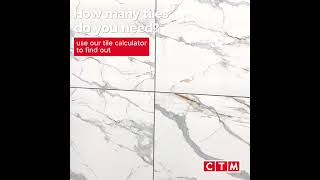 Carrara Gold Hard Body Ceramic Floor Tile  600 x 600mm ctm [upl. by Rednaxela986]