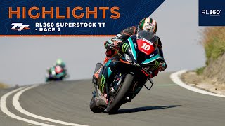 RL360 Superstock TT Race 2  Highlights  2023 Isle of Man TT Races [upl. by Taryne]