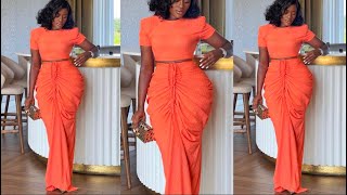 How to sew this stylish ruched skirt with a tank top [upl. by Jovita]