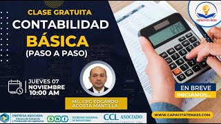 🔴CAPACITATE MASS  Tema  CONTABILIDAD BÁSICA [upl. by Alonzo]