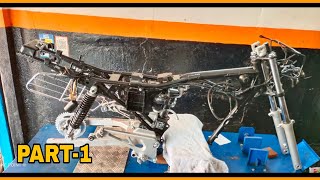 RESTORATION OF HERO HONDA CBZ OLD 2000 MODEL PART  1  SLD BIKE POINT® HYDERABAD TS 9966329987 [upl. by Quartas]