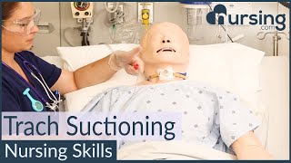 Tracheostomy Suctioning Nursing Skills [upl. by Telracs272]