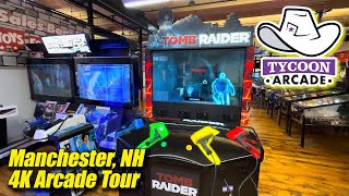 MASSIVE Tycoon Arcade Manchester NH 4K arcade walkthrough amp tour October 2024 [upl. by Laitselec455]