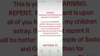 WARNING PHARISEES AND SOOTHSAYERS WHO ARE HEAD OF CHURCHES [upl. by Rojas]