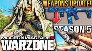 WARZONE The Major SEASON 5 WEAPONS UPDATE New META UPDATE [upl. by Weisbart]