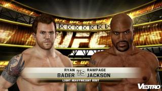 UFC 3 Ryan Bader vs Rampage Jackson Gameplay HD 1080p [upl. by Eelirrem299]