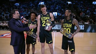 Jordan Clarkson Collin Sexton Walker Kessler Win 2023 NBA Skills Challenge [upl. by Hasina]