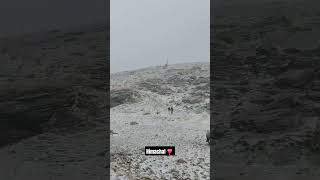 First snowfall in Solang Valley himachal pradesh ❄️❣️ [upl. by Nottnerb]