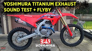 YOSHIMURA TITANIUM EXHAUST SOUND CHECK CRF250R [upl. by Gusella]