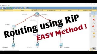 Packet Tracer  Routing Using RIP V1  Easy method without CLI [upl. by Eilliw]