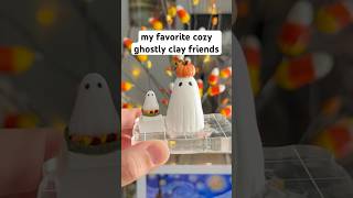 a few ghosts for your desk space 👻 clayart ghost cozy cute [upl. by Nnod767]