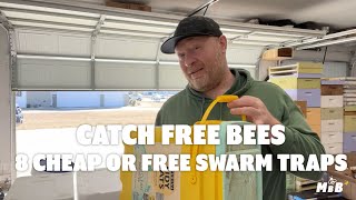 8 Cheap or Free Swarm Trap Ideas for Free Honey Bees [upl. by Sansen869]