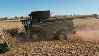 John Deere X9 1100  16 row corn head  AGROSERVIS VIŠŇOVÉ  🌽CORN HARVEST 2021🌽 4K [upl. by Aneelahs960]