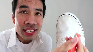 Does A Tide to Go Instant Stain Remover Pen Work on Dirty White Shoes Review in 4 Minutes [upl. by Dnomar]