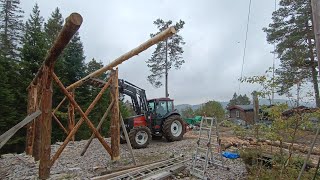 Building a tractor shed part 4 [upl. by Catlee862]