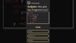 Testfrage whileSchleife in Python [upl. by Itsirc782]