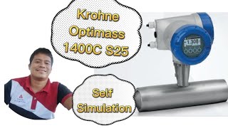 Krohne  Optimass 1400C S25  Simulation  Calibration  Tagalog Tutorial [upl. by Verity376]