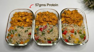 Easy High Protein Meal Prep in 25mins  57gms Protein [upl. by Cavuoto]