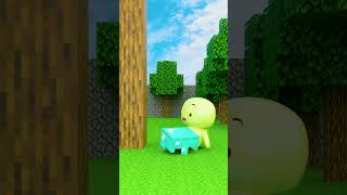 Tree vs Mikey And His Diamond Helmet  Maizen Animation Cartoon shorts animation [upl. by Ellehs]