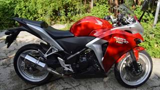 Suara Honda CBR250R CBU 1 Silinder 2011 Pakai Knalpot R9 [upl. by Eirret]