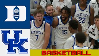 6 DUKE vs 19 KENTUCKY Basketball Game Full Highlights 2024 [upl. by Hook901]