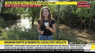 Drumuri rupte si inundate Localitati izolate [upl. by Ellekram]