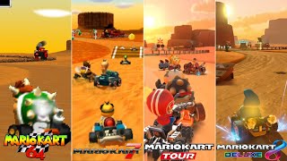 Evolution Of N64 Kalimari Desert Course In Mario Kart Series 19962022 [upl. by Lemrej]