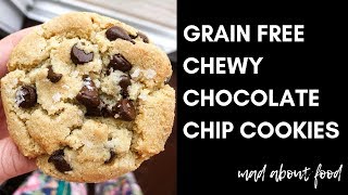 Grain Free Chewy Chocolate Chip Cookies [upl. by Nickolas]