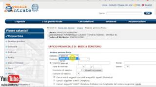 VISURE CATASTALI PER PERSONA FISICA con Sister – Agenzia Delle Entrate [upl. by Crofoot]