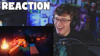 Minecraft Caves amp Cliffs Update Part II Official Trailer REACTION [upl. by Thia]