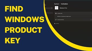 Find Windows Product Key [upl. by Anwad160]