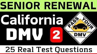 California DMV permit test for seniors 2024  DMV Senior Written Test 2024 California  Test 2 [upl. by Sremmus]