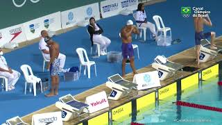 Troféu Brasil de Natação 2022  50m peito masculino  Vitória de João Gomes Júnior [upl. by Hacceber]