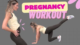 20 MIN SCHWANGERSCHAFT WORKOUT 💪🏻🤰🏼 prenatal Ganzkörper Training für alle Trimester [upl. by Anaeco]