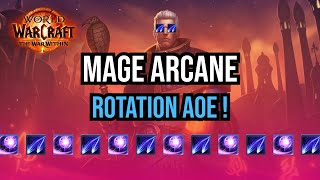 Tww Mage Arcane Rotation AOE [upl. by Themis]