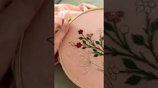 Hand embroidery  নকশি  সুতায় বুনন Shorts handembroidery [upl. by Sheila850]