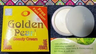 Golden Pearl Beauty Cream Review  How to use benefits price side effects  whitening cream [upl. by Niliak280]