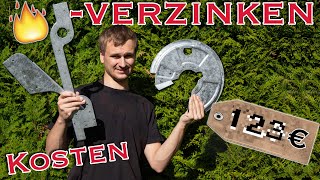 Feuerverzinkung Kosten Vorbereitung Lackieren  🔥 Verzinken AmmoniakNetzmittelwäsche [upl. by Einatirb]