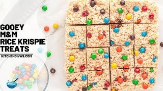 Gooey MampM Rice Krispie Treats [upl. by Nicoli]