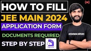 How To Fill JEE Main Application Form 2024  Step by Step Process  Document Required jee2024 [upl. by Jannelle410]