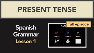 Spanish Course Lesson 1 Present Tense Regular verbs [upl. by Imat481]