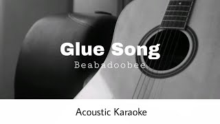 Beabadoobee  Glue Song Acoustic Karaoke [upl. by Godderd]