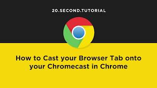 Cast browser tab to Chromecast  Chrome Tutorial 3 [upl. by Acima412]